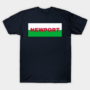 Newport City in Wales Flag T-Shirt